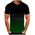 thumbnail image 4 of RATTOYY T-Shirts For Men's Summer Casual Sports T Shirt Fashion Lapel Simple Gradient Short Sleeved Round Neck T Shirt Men Style Mens Summer T Shirts, 4 of 7