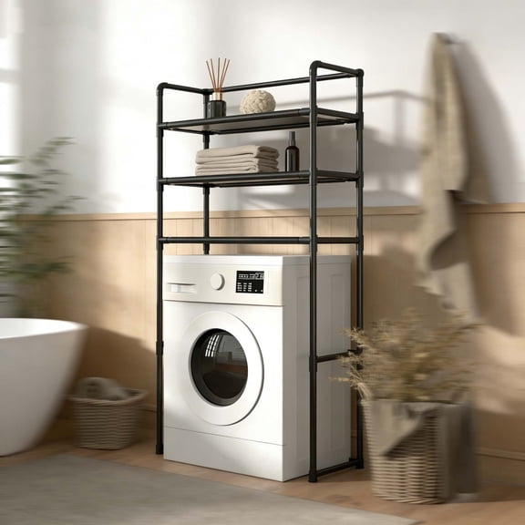 Multi-Purpose Washing Machine Storage Rack for Laundry, Bathroom & Garage | Space-Saving Over Washer and Dryer Storage Organizer