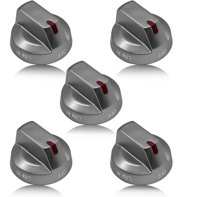 MAEIKOO 5X Gas Stove Range Knobs Switch DG6400473B for Samsung Cooktop