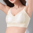 thumbnail image 4 of Njagoc3 Wireless Bras for Women Adjustable Breathable Bra Thin Lace Gather Bra Rimless Daily Bra, 4 of 6