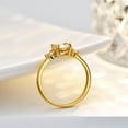 thumbnail image 2 of Anillo de plata S925 con diamante Mosan redondo de 1 quilate y 6,5 mm para mujer, baño Seiko, moissanita de 14 quilates, 2 of 5