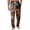 Khaki, variant on Mens Halloween Sleep Pants Pumpkin Contrast Print or Magic Forest Pattern Lounge Drawstring Pants Saffron S