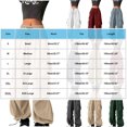 thumbnail image 7 of UVEASISHA Baggy Cargo Pants for Women Casual Parachute Pants Vintage Streetwear Trousers with Multi Pockets Ahorros de verano Khaki XXL, 7 of 7