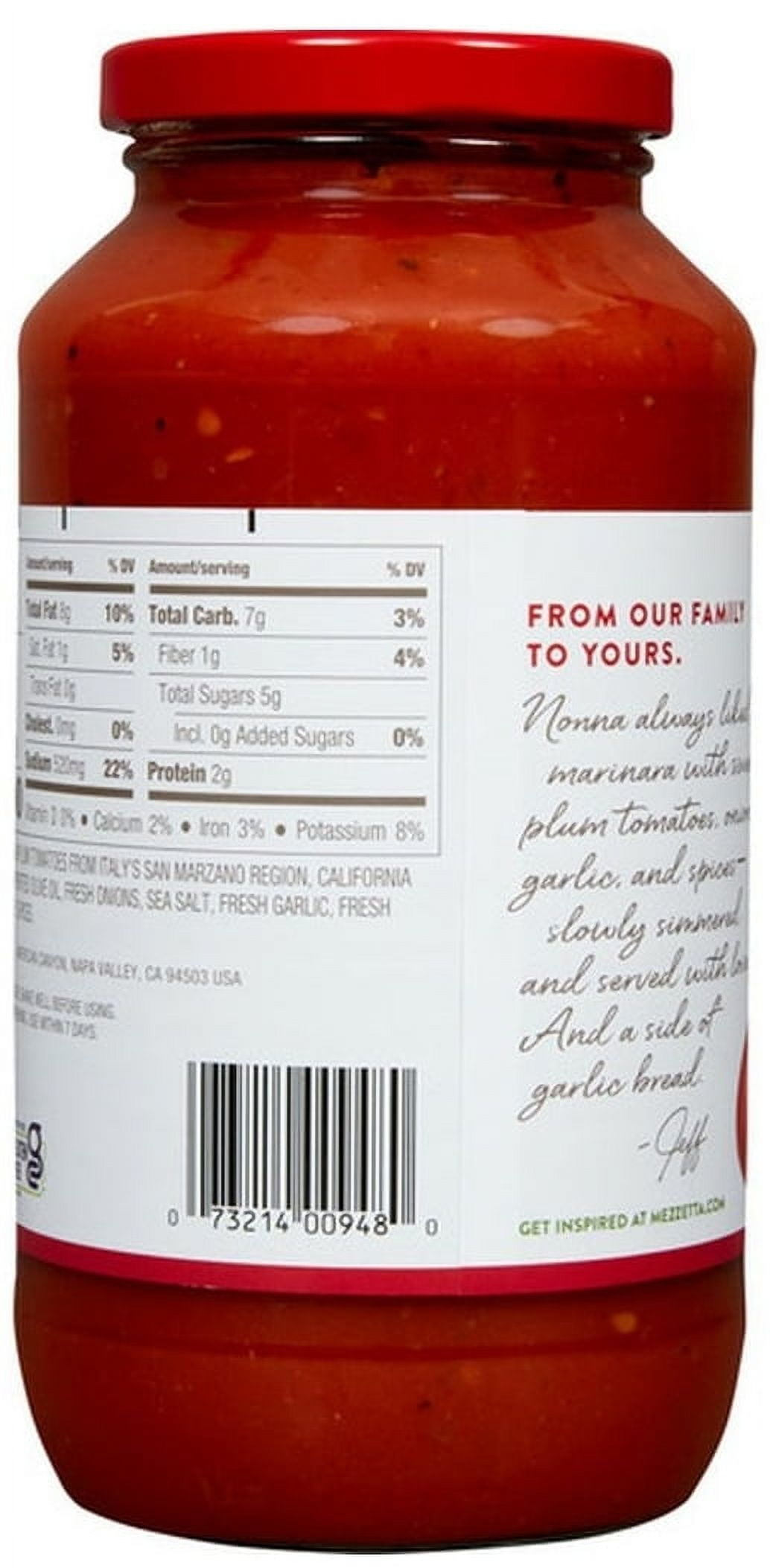 (3 pack) Mezzetta Family Recipes Spicy Marinara 24 fl oz Jar