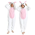 thumbnail image 4 of GiLiling Animal Hooded Onesie Charactertume for Kids Toddleer Boys and Girls Halloween Easter Character Outfit Kit Bunny (White, 9-10 Years), 4 of 4