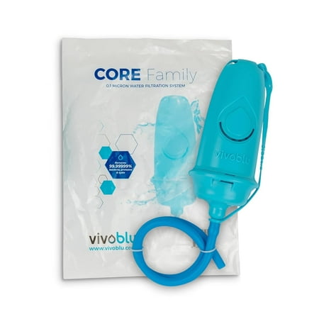 Vivoblu Family Survival System - Portable Emergency Preparedness Purifier Kit for Camping, Disaster Relief, and Outdoor Adventures