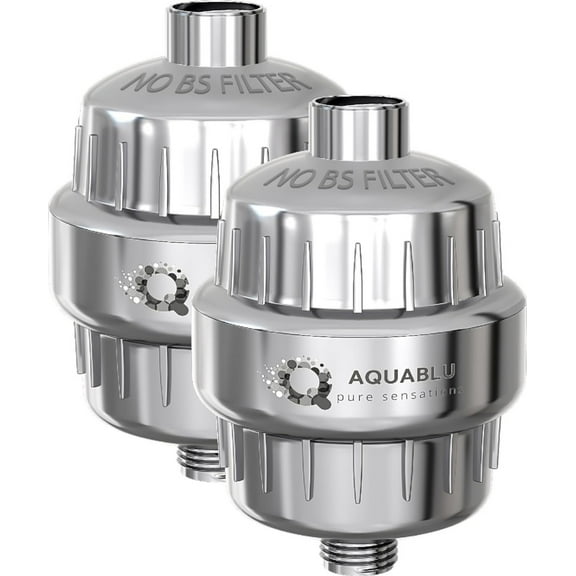 2 Pack Multi-Stage Revitalizing Shower Filter New AquaBlu Q-SF-500