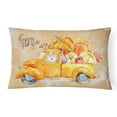 thumbnail image 1 of Carolines Treasures CK2642PW1216 Automne Récolte Renard Terrier Toile Tissu Coussin Décoratif, 1 of 3