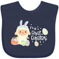 thumbnail image 3 of Inktastic My 1st Easter with Cute Lamb and Easter Eggs Boys or Girls Baby Bib, 3 of 4