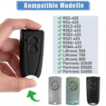 thumbnail image 2 of 2 Pcs Ouvre-Garage Télécommande Compatible avec EcoStar RSC2 433 RSE2 433,RSZ1 433,Gate Handheld mitter f, 2 of 5
