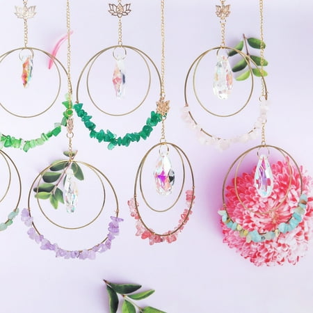 

Visland Decorative Suncatcher Pendant Waterproof Lightweight Refraction Rainbow Wind Chime Home Decor