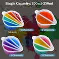 thumbnail image 3 of LET'S RESIN Silicone Split Cups,4Pcs Thicken&Reusable Resin Mixing Cups with 2-5Channels,Dividers Paint Supplies,Fluid Art for Resin Crafts,Acrylic Paint Pouring,Drawing, White, 3 of 8