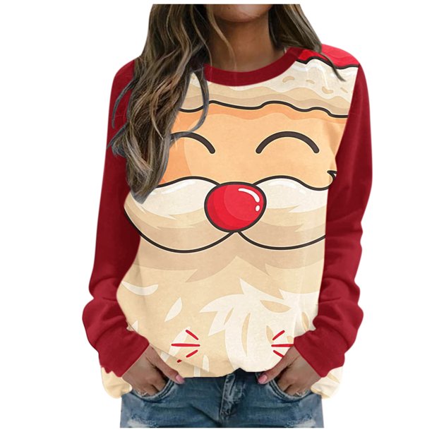 Sudadera con cremallera Gibobby Mujer Navidad Imprimir Casual L