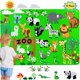 thumbnail image 3 of Tablero de fieltro Montessori para niños, juguetes educativos para bebés, granja oceánica, insectos, patrón de dibujos animados, decoración de pared, regalo de cumpleaños, 3 of 4