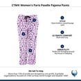 thumbnail image 5 of CTM  Paris Poodle Pajama Pants (Women), 5 of 5