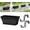 Black+black Brackets, variant on 4 Pack 17 Inch Deck Railing Planter Boxes Window Boxes Planters Adjustable Balcony Planters Railing Hanging, Rectangular Fence Deck Rail Planter for Outdoor Plants Flower Pots Herb