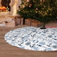 thumbnail image 6 of Yiaed Dock Rudder Print Christmas Tree Skirt , Tree SkirtsTree Mat for Christmas Winter Holiday Indoor Decorations-30", 6 of 7