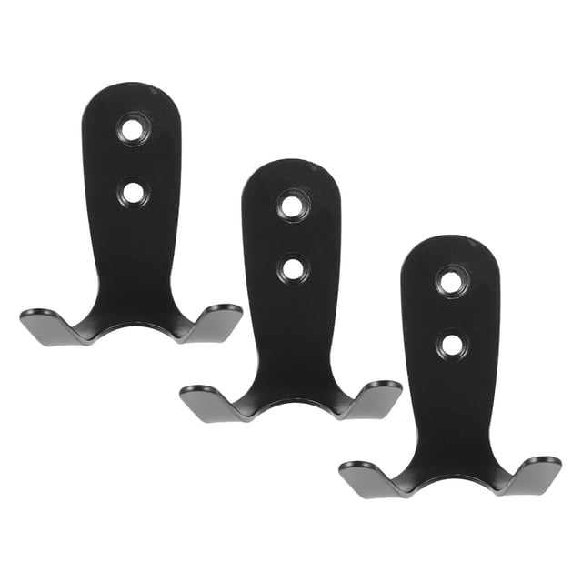 MERRYHAPY 3Ud Para Colgar Ropa Acero Inoxidable Negro Con Doble Para Organización En Exteriores