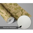 thumbnail image 6 of S4Sassy Peel and Stick Wall Covering, Floral Vine Print Removable Walls Wrap - Beige Instant Wall Makeover Mural for Bathroom, Laundry Room, Closet Interior - Self-Adhesive Wallpaper Vinyl - 25"x60", 6 of 9