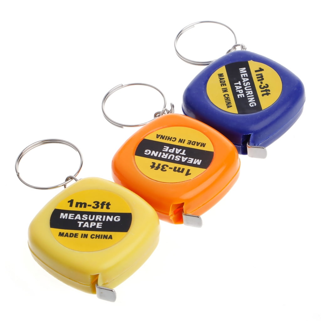 1pcs Easy Retractable Ruler Tape Measure mini Portable Pull Ruler Keychain OFVGC 