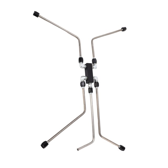 Kit de Raccordement de Liquide de Refroidissement, Kit Complet de Raccordement de Vapeur en Acier Inoxydable CNC Aluminium de Remplacement pour Moteurs LS1 LS2 LS3 LS6 LS7 LSX