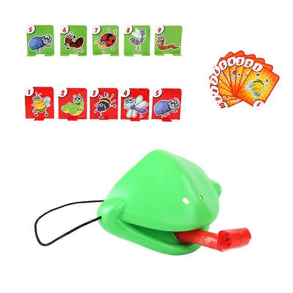 Greedy chameleon tongue toy mouth blowing music kiss blowing card creative board game wedding toys