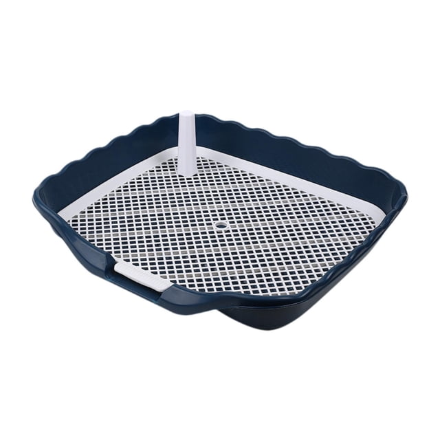 jinwen Dog Potty Toilet Pee Mesh Training Tray Sturdy Reusable for Doggy Dogs Puppy Blue