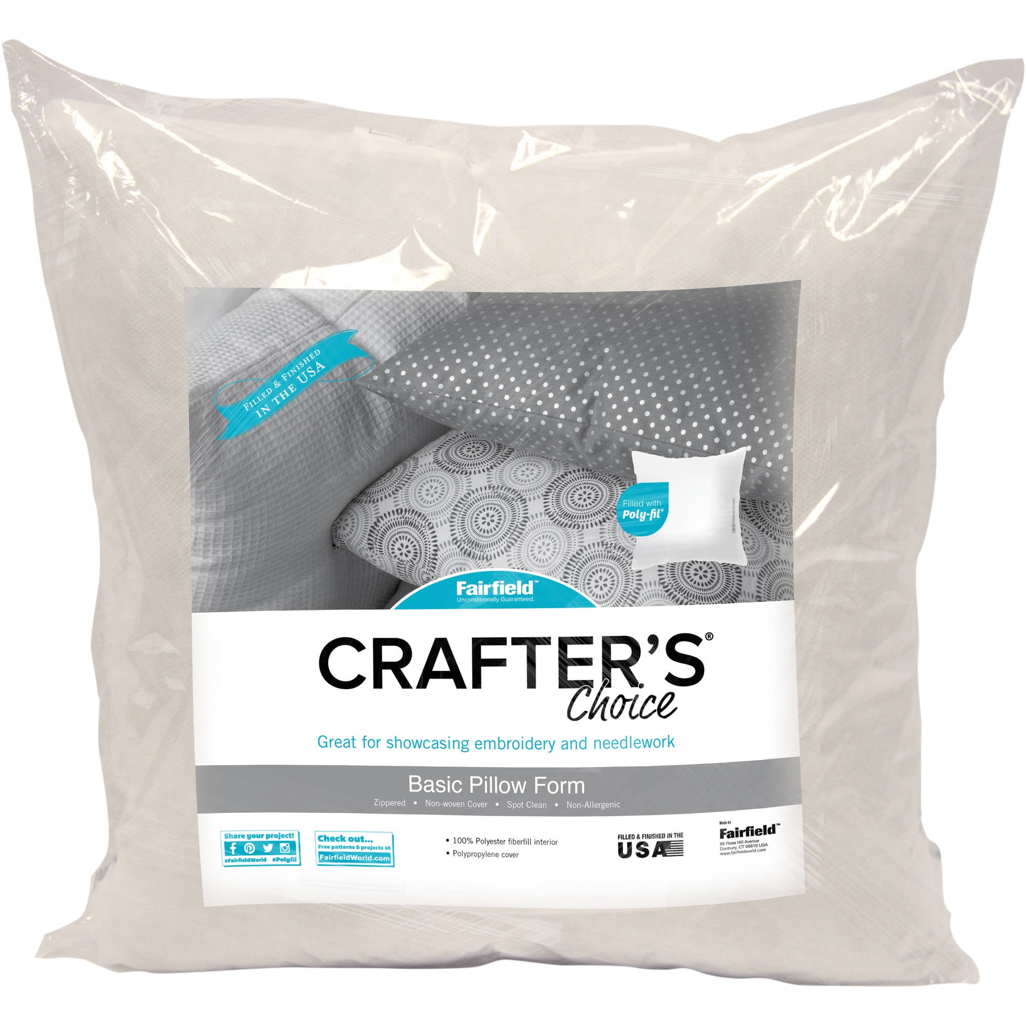 Fairfield Crafter S Choice Pillow Insert 20 X 20 Walmart