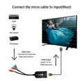 thumbnail image 3 of Male YPbPr to Female HDMI Converter, Component to HDMI Adapter Cable, 5RCA RGB YPbPr to HDMI Converter Supports 1080P 60Hz Video Audio for Laptop DVD Xbox One PS4 Nintendo to HDTV Monitor and Pro, 3 of 3
