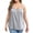#01Gray, variant on Women's Simple Loose Camisole Tank Top with Built in Bra Milk Silk Spandex for Outer Wear and Layering White L