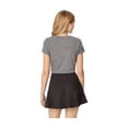 thumbnail image 2 of Aeropostale Womens Floral Texture Mini Skirt, Black, Juniors, X-Small, 2 of 3