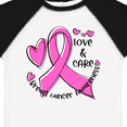 thumbnail image 4 of Inktastic Love, Care, Cure Breast Cancer Awareness Pink Ribbon Boys or Girls Toddler T-Shirt, 4 of 5