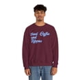 thumbnail image 5 of Hippo Hippopotamus Sweatshirt Gifts Crew Neck Shirt Long Sleeve Unisex, 5 of 7