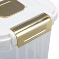 thumbnail image 4 of Multifunctional rice storage container for home, thick rice storage container, white color, 5 kg capacity, 4 of 4