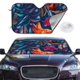 thumbnail image 2 of Kdxio Tropical Flower Print Windshield Sun Shade,UV Rays and Sun Heat Protection,Sunshade for Car Windshield,Car Shade Front Windshield -, 2 of 6