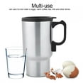 thumbnail image 3 of SJSP Bouteille d'eau Chaude de Tasse de Lait de café de Chauffage en Acier Inoxydable de 12 V 450 ml, 3 of 8