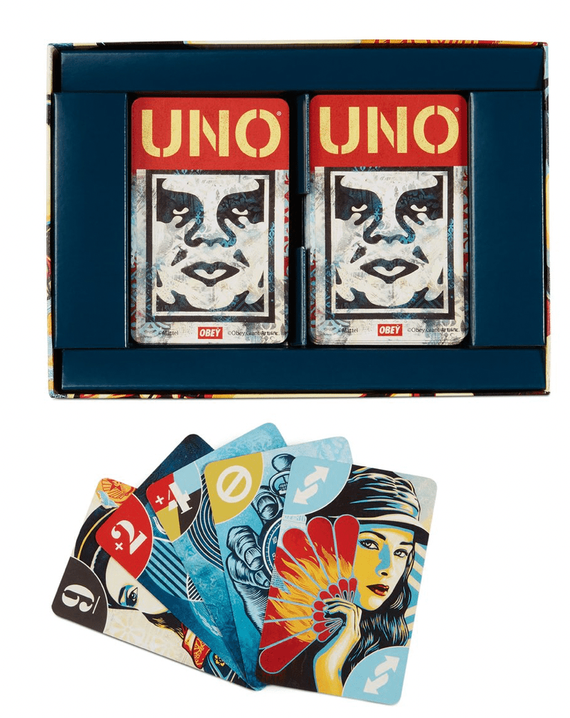 Mattel UNO Artiste Shepard Fairey Child Card Game, Paper, 5"