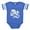 Royal Blue, variant on CafePress - Gothic Skull Initial E - Cute Infant Baby Football Bodysuit
