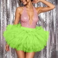 thumbnail image 5 of QSAWXQZ Women Tutu Skirt High Waist Elastic Waisted Pleated Tulle Dress up Skirt Party Free Size, 5 of 7