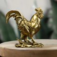 thumbnail image 4 of Figurita de pollo, escultura de gallo, decoración decorativa de resina Feng Shui, estatua de Animal para fiesta, vacaciones, adornos de escritorio, Estilo D, 4 of 7