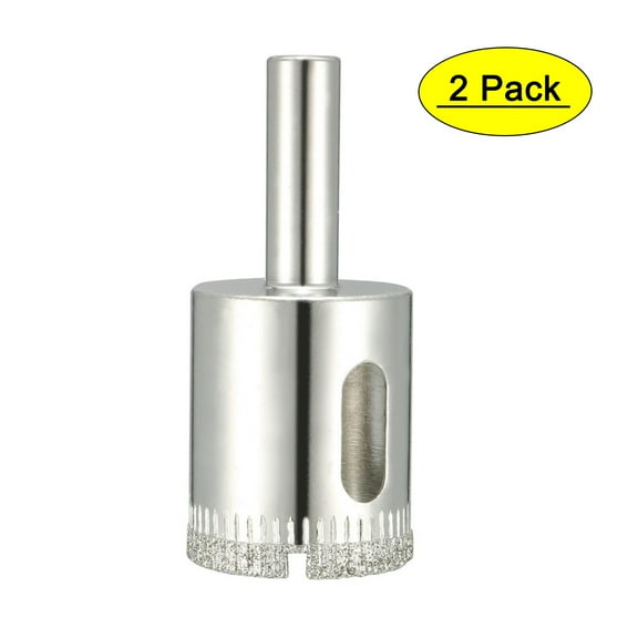 25mm Diamond Grit Hole Saw Drill Bit 2Pcs for Tile Glass