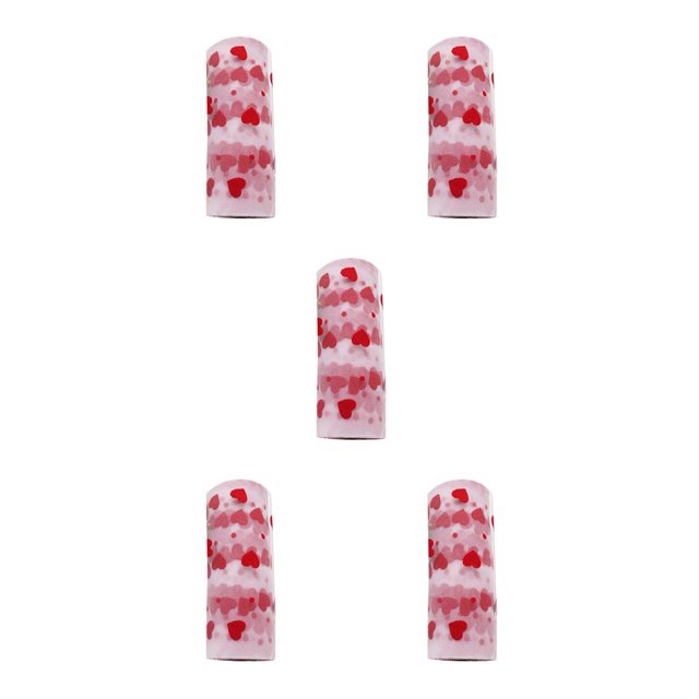 Naiovety Rollo de gasa con corazón, red de tela, decoración de boda, mantel, para niñas, suministros para manualidades, corazón rojo Type2 NO2