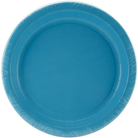 Bermuda Blue 9" Paper Plates - 24ct