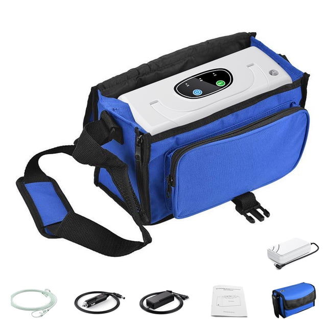 VARON Small Portatil Maquina Para Viaje Hogar 3Libras Mini Oxygeno Machine Eficaz generator de oxígeno portátil de 3L/min para Uso Doméstico, Accessries Completos