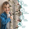 thumbnail image 3 of Blackout Kids Curtains,Red Mushroom Berry Leaf Beige Pattern Childrens Insulated Curtains Set Of 2,Bedroom Essentials,Toddler Room Decor 42"x84", 3 of 5