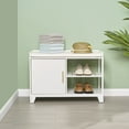 thumbnail image 3 of VECELO Shoe Bench with Drawer Shoe Cabinet, 2-Tier Shoe Rack with Soft Removable Seat Cushion, Entryway Shoe Organizer Storage Bench for Bedroom Living Room and Hallway, White, 3 of 8