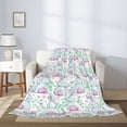 thumbnail image 2 of Sikiie Rabbit Back View Cozy Flannel Fleece Throw Blanket: Lightweight & Thick for All Seasons - Perfect for Women, Men, & Kids"60"x50", 2 of 6