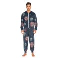 thumbnail image 3 of FORMRS Onesies Pajama for Adults Unisex Hoodie Winter Jumpsuit One Piece Sleepwear, Sizes S-2XL, Starry Fireworks Pattern, 3 of 7