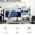 thumbnail image 6 of VIVO Black Laptop & Monitor Desk Stand with Glass Base, Fits up to 32" Screen, 6 of 9