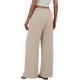 thumbnail image 5 of ZANKLEY Wide Leg Pants for Women Flowy Palazzo Drawstring Elastic Waist Trousers with Pockets Summer Beach Vacation Clothes, 5 of 10